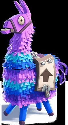 a llama with a suitcase on it's back, made out of paper