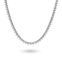 14K White Gold, 148=5.06ctw Diamond Tennis Necklace Diamond Tennis Necklace, Tennis Necklace, Diamond Necklace, Tennis, White Gold, Gold, White