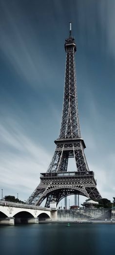 the eiffel tower towering over the city of paris