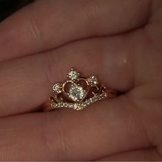 Size 9 Brand New Rose Gold 925 Stamped Princess Ring