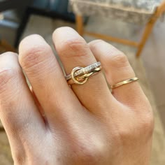 "14KGF Gold Multi Link Connected Ring, Chunky Gold Ring, Gold Ring Set, Eternity Statement Ring, Maximalist Ring, Interlocking Ring, Perfect Graduation Gift , 1/20 14K Stamped Please Note: Our gold filled rings may have a visible solder mark and it may be brighter than the ring as we use 14k gold for soldering. This is not a Quality Issue but limitation and nature of materials & process we use to make handmade jewelry. We gently polish our jewelry so that the 14k gold layer stays intact and the jewelry lasts longer. We are very sorry, we will NOT be able to accept any returns in this regard. Thank you for your understanding and supporting our small business. *One of 14k gold filled ring : 2.6mm(10 ga) half round band. Stamped 14KGF mark   *One 925 silver eternity ring : 1.5mm full eternity Dainty Gold Ring Stack, Non Tarnish Jewelry, Ring Inspo Gold, Yellow Gold Ring Stack, Mixed Metal Ring Stack, Gold And Silver Jewelry Together, Dainty Ring Stack, Gold Rings Women, Gold Thumb Ring