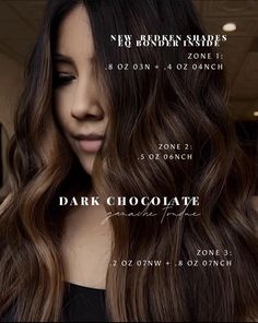 Chocolate Brown Toner Formula, Chocolate Shades Eq Formula, Shades Eq Dark Brown Formulas, Chocolate Brown Formula, Color Melting Hair Brown, Redken Chocolate Brown Formula, Chocolate Brown Hair Color Formula, Shades Eq Formulas Brunettes, Redken Brunette Formulas