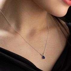 Elevate her style with this stunning Sapphire Necklace in Gold. A perfect birthstone gift for mom or a cherished present for any special lady in your life. Make her sparkle!• Material: High-Quality Solid 925 Sterling Silver• Finish: Sterling Silver Rose Gold or Gold• A special piece you'll treasure• High-quality materials and attention to detail• Our jewelry is designed With 🖤️ In NY Sapphire Necklace Gold, Birthstone Necklaces, Gold Birthstone Necklace, September Birthstone Necklace, Sapphire Birthstone, Necklace For Mom, Necklace For Girlfriend, Sapphire Rings, Birthstone Gifts