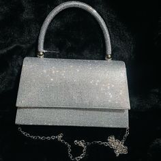 Prada Nylon Crossbody Bag, Recycled Purse, Purse Covers, Prom Bag, Prom Purse, Prom Clutch, Silver Handbag, Silver Bag, Kate Spade Crossbody Purse