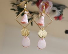 Natural Mini Pink & Gilded Scallop Shell Dangle Earrings/shell Jewelry/beach Boho Jewelry/beach Earrings/gift for Her/coastal Chic - Etsy Pink Teardrop Earrings For Beach, Pink Dangle Earrings For Beach, Pink Beach Jewelry With Matching Earrings, Pink Jewelry With Matching Earrings For Beach, Pink Bohemian Hypoallergenic Jewelry, Pink Bohemian Hypoallergenic Earrings, Bohemian Pink Hypoallergenic Earrings, Beach Jewelry Boho, Beach Earrings