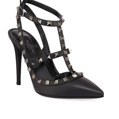 Used Valentino Garavani Noir Rockstud Shoes 100mm Valentino Garavani Heels, Valentino Garavani Sandals Black, Valentino Studded Heels, Valentino Garavani Shoes, Valentino Garavani, Limited Time, Shoes Women Heels, Shoes Heels, Women Shoes