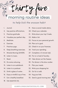 Miracle Morning Savers, Miracle Morning, Routine Ideas