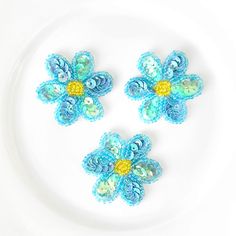 Iron on bead & sequin flower applique. 1-3/4" wide. Sold in packs of 3. Sequence Flower, Gay Makeup, Sequin Flowers, Sequin Flower, Flower Blouse, Sequin Appliques, Hand Embroidery Projects, Sequin Embroidery, Cocktail Attire