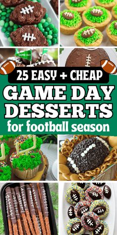 25 easy and cheap game day desserts for football season