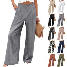 PRICES MAY VARY. ✅ Bleisure to Pleasure: these high waisted pants for women are a wardrobe necessity with a high rise to elongate your legs, and easily help keep you looking wrinkle-free for carefree wear from work to dinner, from office to casual outings. ✅ Comfort and Longevity: these slacks for women adapt slight stretch, breathable, skin-friendly and flowy polyester fabric to offer relaxing freedom. So cool and fashionable to wear such business casual outfits for women to top off your ordina Fall 2024 Business Casual Outfits, Comfortable Work Pants For Women, Women’s Casual Fashion, Casual Work Outfits Summer Office Wear, Fall Business Casual Outfits For Women, Dress Pants Outfits Casual, Dressy Casual Outfits For Women, Summer Work Outfits Women, Outfit Ideas Teacher