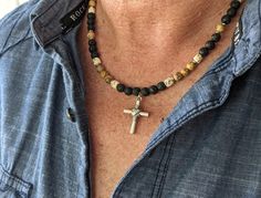 Check out this item in my Etsy shop https://www.etsy.com/listing/574236680/mens-cross-necklace-silver-cross-boys Adjustable Spiritual Crucifix Cross Necklace, Adjustable Nickel-free Crucifix Necklace, Spiritual Cross Jewelry For Father's Day, Betel Nut, Boys Necklace, Mens Cross Necklace, Ormond Beach, Mens Crosses, Great Gifts For Men