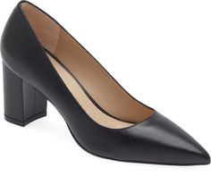 Stuart Weitzman Linsi 75 Block Pump (Women) | Nordstromrack Medium Width Closed Toe Pumps With 4-inch Heel, Chic Low Heeled Block Heels For Work, Spring Office Block Heels, Chic Low Heel Block Heels For Work, Synthetic Court Shoes With 4-inch Block Heel, Wrapped Heel Block Heels For Workwear, Sleek Pointed Toe Heels For Fall, Almond Toe Heels With 4-inch Heel For Work, Chic Low Heel Heels For Work