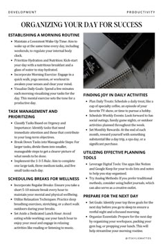 Discover tips on how to plan your day effectively for greater productivity and success. Our guide provides practical advice on establishing a morning routine, prioritizing tasks, scheduling healthful breaks, finding joy in daily activities, utilizing planning tools, and preparing for the next day. From maintaining a consistent wake-up time to implementing the 1-3-5 rule for task management, these strategies are designed to enhance time management and boost your daily productivity. Whether you're a busy professional, a student, or simply someone looking to make the most of their day, this guide offers actionable steps that you can implement right away. Start transforming your days and enjoy the benefits of effective time management.  productivity, time management, organization, success, gro How To Make Schedule For Day, Habits To Implement, Time Management Journal, How To Start Your Day Productively, Self Improvement Tasks, Productive Work Day Routine, Effective Morning Routine, Productivity Tips Time Management, How To Plan A Week