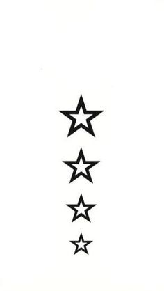 five stars are shown in black on a white background