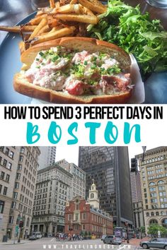 the boston skyline with text overlaying how to spend 3 perfect days in boston