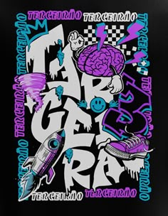 an image of a poster with the words fair gravy and a rocket ship