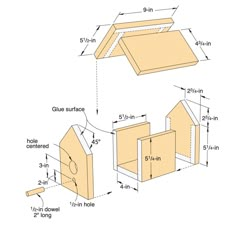 the plans for a dog house are shown