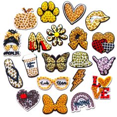 PRICES MAY VARY. 【Leopard Print Shoe Charms Set】20 pieces in different patterns, which are energetic and vivid color, and can be matched with your other charms very well. 【Good Quality】These cheetah charms are made of environmental PVC, which are very sturdy and not easy to break. 【Easy To Use】Each popular sexy charms pack button diameter is 0.47in, which stays in the slot very firmly but hard to fall off. 【Wide Use】You can use these vibrant shoe charms on sandals, clogs, bubble slides, bracelet Cheetah Print Shoes, Bubble Slides, Party Favors For Adults, Leopard Sandals, Shoe Decoration, Leopard Print Shoes, Jewelry Watch, Decorated Shoes, Shoe Print