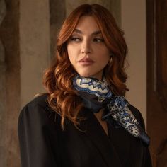 This scarf features an elegant paisley pattern in rich hues of rich hues of blue and black. The combination of these colors creates a stunning accessory that adds a touch of warmth and sophistication to any outfit. I chose the name "Malta" because, like the island country itself, this foulard is a blend of vibrant history and timeless beauty, making it a perfect addition to your wardrobe. Details Classic foulard size: Approx. 35" x 35" (90 x 90cm). Once made famous by the likes of Audrey Hepburn Formal Silk Scarf With Paisley Print, Formal Paisley Print Silk Scarf, Elegant Blue Scarves For Work, Chic Silk Shawl Scarf, Blue Satin Scarves, Chic Formal Silk Shawl Scarf, Elegant Blue Paisley Print Scarves, Elegant Blue Scarf With Bandana Print, Classic Silk Scarf For Formal Occasions