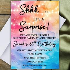 Personalised adult birthday party invitations in various colours and themes 🎉 Perfect for any age from 40th to 80th! 💌 
x
#BirthdayInvitations #Personalisedinvites #HappyBirthday #Adultinvites #afternoontea #surpriseparty #parties #butterflyinvites #Invitations

https://ebay.us/zmRZ5S