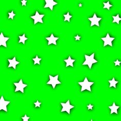 many white stars on a green background