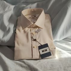 Brand New Off White/Cream Color Dress Shirt. Brought And Never Worn. Neck Is Sized 17.5 Classic Fit Non Iron. Comes From Smoke Free Home. Make Offer And Check Out My Other Items Cream Spread Collar Shirt For Spring, Classic Beige Summer Shirt, Beige Formal Shirt For Summer, Beige Formal Summer Shirt, Elegant Beige Short Sleeve Shirt, Classic Cream Formal Shirt, Classic Formal Cream Shirt, Beige Business Tops For Spring, Formal Cream Cotton Top