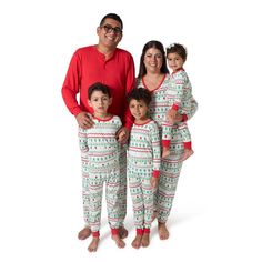 Our holiday pajamas, made from exceptionally soft hacci fabric, bring comfort and style to your festive season. The long sleeve top with Henley style buttons adds a touch of elegance, while the comfort-stretch waistband ensures a perfect fit. These men's pajamas are ideal for staying warm without overheating. With matching family sets available, you can create picture-perfect moments and lasting seasonal memories with your loved ones. Our essentials have been independently certified with STANDARD 100 by OEKO-TEX® so that you don’t have to worry about harmful substances in your wardrobe. Pack includes matching pajama top and bottom. | Gerber Baby 2-Piece Men's Oh What Fun Fair Isle Hacci Pajama Set - XL