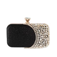 Free U.S. shipping. Style: Rhinestone & Jewelry , color:Silver, suite for season：Spring, Summer, Autumn, Winter ，Night Club, Party, Wedding, Material Polyester, Silver Glitter Rhinestone Clutch Bags Box Evening Bags Black And Silver Clutch, Silver Clutch Bag, Clutch Design, Wedding Day Accessories, Beaded Crossbody Bag, Fancy Purses, Diamond Party, Clutch Bag Wedding, Sequin Clutch