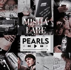 a collage of photos with words and pictures on them that say, mister lare pearls