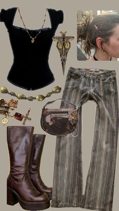 Board Game Night Outfit, Libra Clothes Aesthetic, Edgy Earthy Style, Unusual Outfits Ideas, Downtown Dinner Outfit, Painting Outfit Aesthetic, Cold Hippie Outfits, Layering Tank Top, Hawaii Winter Outfits