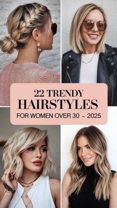 Discover the top 22 trendy hairstyles for women over 30 in 2025, from sleek bobs to textured waves and braided updos. These versatile looks are perfect for any occasion, blending modern style with timeless elegance. Whether you're looking for a chic short cut or voluminous long hair, these styles will keep you on-trend throughout the year. Update your look with these flattering and fashionable hairstyles! #HairInspo #Over30Trends #ChicHair #2025Hair Hair Styles For 35 Year Old Women, Trending Hairstyles For Women 2025, Trending Hairstyles 2025, Hairstyle 2025 Women Trends, Hairstyles For Very Thick Hair, Hair Styles 2025 Women, 2025 Womens Hair Trends, 2025 Hairstyles For Women, Haircuts For Women In Their 30s