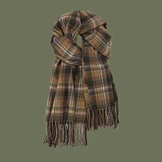 Discover a classic look with this plaid scarf and shawl crafted from luxurious polyester. Make a timeless fashion statement with this Vintage Plaid Cashmere Scarf. DetailsPattern Type: PlaidMaterial: PolyesterScarves Type: Scarf, Shawl Ocs Design, Preppy Mode, Winter Preppy, Warm Scarves, Long Sweaters For Women, Shawl Style, Fashion Men Streetwear, Street Fashion Men, Flared Sleeves Top