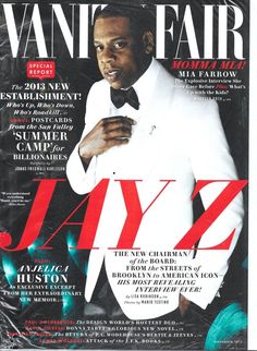 a man in a tuxedo is featured on the cover of vanity fair magazine