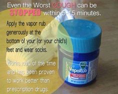 Amazing Uses For Vicks you Never Knew Vapo Rub, Vicks Vapor Rub, Bad Cough, Vicks Vapor, Vapor Rub, Vicks Vaporub, Cough Remedies, Homemade Remedies, Back To Nature