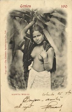 an old photo of a woman with no shirt on