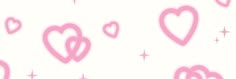 pink hearts and stars on a white background