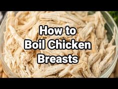 Learn how to boil chicken and have tender and flavorful meat for casseroles and more. You will save time and money with these tips. Boiled Chicken Breast Recipes, Crock Pot Chicken Alfredo, Boiling Chicken, Easy Crock Pot Chicken, Boil Chicken, Crockpot Chicken Alfredo, Buffalo Chicken Quesadilla, Alfredo Casserole, Boiled Chicken Recipes