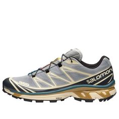 Shop Salomon XT-6 Series 'Blue' 414551 at KICKS CREW — your go-to for authentic, stylish sneakers. Whether for fashion, performance, or collection, find your perfect pair with us. Solomons Shoes, Backpacking Outfits, Nike Thea, Salomon Shoes, Hiking Shoes Women, Marathon Running Shoes, Spring Fits, Climbing Shoes, Shoe Inspo