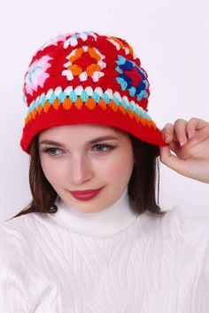 • Thoughtful Gifting Idea.• A stylish and retro addition.• Versatile Wardrobe Addition.• Unique, granny square pattern.• Made with soft, high-quality yarn.• Adds a touch of vintage or boho style. Retro Crochet Hat One Size Fits Most, Retro Crochet Hat One Size, Retro Crochet Hat, Retro Crochet Yarn Hat, Bohemian Acrylic Crochet Hat For Winter, Bohemian Acrylic Hat, One Size Fits Most, Bohemian Acrylic Hat One Size Fits Most, Retro Crochet Hat In Yarn, One Size, Retro Winter Crochet Hat Made Of Yarn