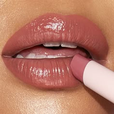 Hyaluronic Acid-infused hydrating LIPSTICK BALM in my ICONIC nude-pink Pillow Talk shade! Wedding Lipstick, Wedding Lips, Magic Lipstick, Pillow Talk Lipstick, Color Lip Balm, Magical Makeup, Hydrating Lipstick, Rose Lipstick, Nude Lips