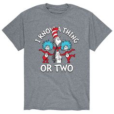 Show off your love of reading with this men's Dr. Suess tee. Show off your love of reading with this men's Dr. Suess tee. Crewneck Short sleevesFABRIC & CARE Cotton, polyester Machine wash Imported Color: Med Grey. Gender: male. Age Group: adult. Pattern: Graphic. Material: Cotton Blend. Dr. Suess Shirts, Dr Seuss T Shirts, Dr. Seuss Shirts, Dr Seuss Shirts, Thing One Thing Two, Dr Seuss Baby Shower, Dr Seuss Day, Love Of Reading, Dr Suess