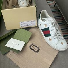 White Gucci Sneakers Gucci Shoes Women, Gucci Sneakers, Gucci Shoes, Shoes Women, Womens Shoes Sneakers, Shoes Sneakers, Color White, Women Shoes, Gucci