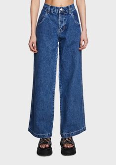 Delia's Denim Wide Leg Jeans - Dark Blue Fall In California, Spring Summer 23, Denim Wide Leg, Clothing Outfit Ideas, Hang Loose, Drawing Clothes, Judge Me, My Outfit, Wide Leg Denim