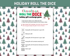 a holiday roll the dice game