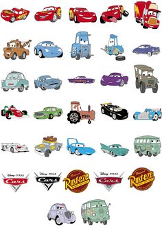 the cars are all different colors and sizes on this white background, but there is no image here to provide a caption for