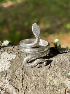 Handmade Ring by Qory in Peru in the Sacred Valley.  Silver Snake Ring Size 7-7.25 It is not unusual for one to seek out Snake symbolism and meaning when you need to heal or transform your life in some manner that improves the overall quality of life. For more information on the Artist or our shop please check out our website @ jewelryartistas.com or on Instagram @ jewelry_artistas Snake Symbolism, Silver Snake Ring, Flagstaff Az, Snake Ring Silver, Instagram Jewelry, Sacred Valley, Snake Ring, Flagstaff, Quality Of Life