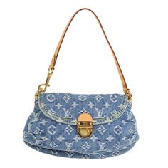 Louis Vuitton Blue, Denim Purse, Louis Vuitton Speedy 30, Mini Blue, Louis Vuitton Purse, Girly Bags, Louis Vuitton Keepall, Travel Handbags, Monogram Bag