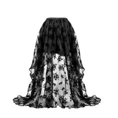 Fairy Grunge Skirt For Summer, Fairy Grunge Mini Skirt For Summer, Halloween Costume Party Ruffled Skirt, Party Lace Lined Maxi Skirt, Party Lace Maxi Skirt With Lining, Party Lace Flowy Skirt, Flowy Lace Maxi Skirt For Party, Summer Evening Lace Skirt, Punk Party Skirt With Ruffles