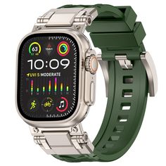 PRICES MAY VARY. Are you looking for a premium sports TPU band replacement for Apple Watch Band? I believe this MOFREE military rugged strap compatible with Apple Watch Ultra band can meet your expectations. 
 
 Product Features: 
Watch Band Material: Rugged TPU Sport Band with Stainless steel Metal Connector. sweat-resistant & dissipate heat, skin-friendly & non-irritating 
Compatible Modles: Apple Watch Ultra 2 Band 49mm 45mm 44mm 42mm, Apple Watch Ultra Band,iWatch Series 10/9/8/SE2/7/SE/6/5 Durable Adjustable Apple Watch Band For Outdoor, Functional Black Apple Watch Band For Outdoor, Adjustable Green Apple Watch Band, Wear-resistant Adjustable Apple Watch Band For Outdoor, Green Adjustable Apple Watch Band Wear-resistant, Apple Watch Bands Sports, Apple Watch Ultra, Watch Ultra, Vintage Soft