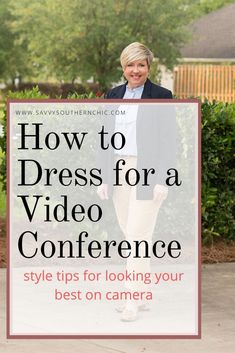 Tips for dressing and looking your best during a video conference #workathome #workfromhometips #howtodress #womensfashion #fashionover40 #videoconferencetips Over 40 Fashion, Classy Coat, Professional Work Outfit, 40 Fashion, Over 60 Fashion, Fashion 2015, Fashion For Women Over 40, Work From Home Tips